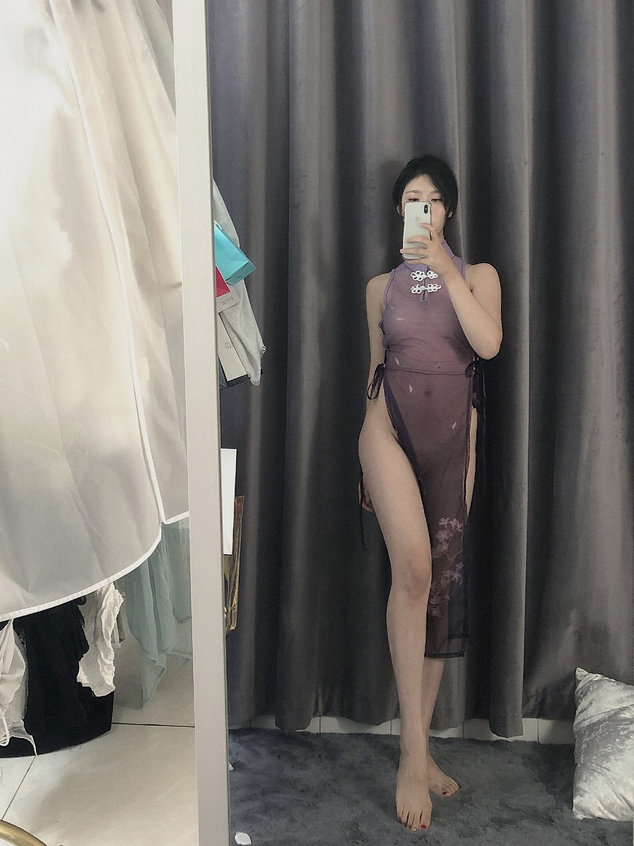 抖娘利世-定制-紫旗袍[34P+1V] 小姐姐 预览1图