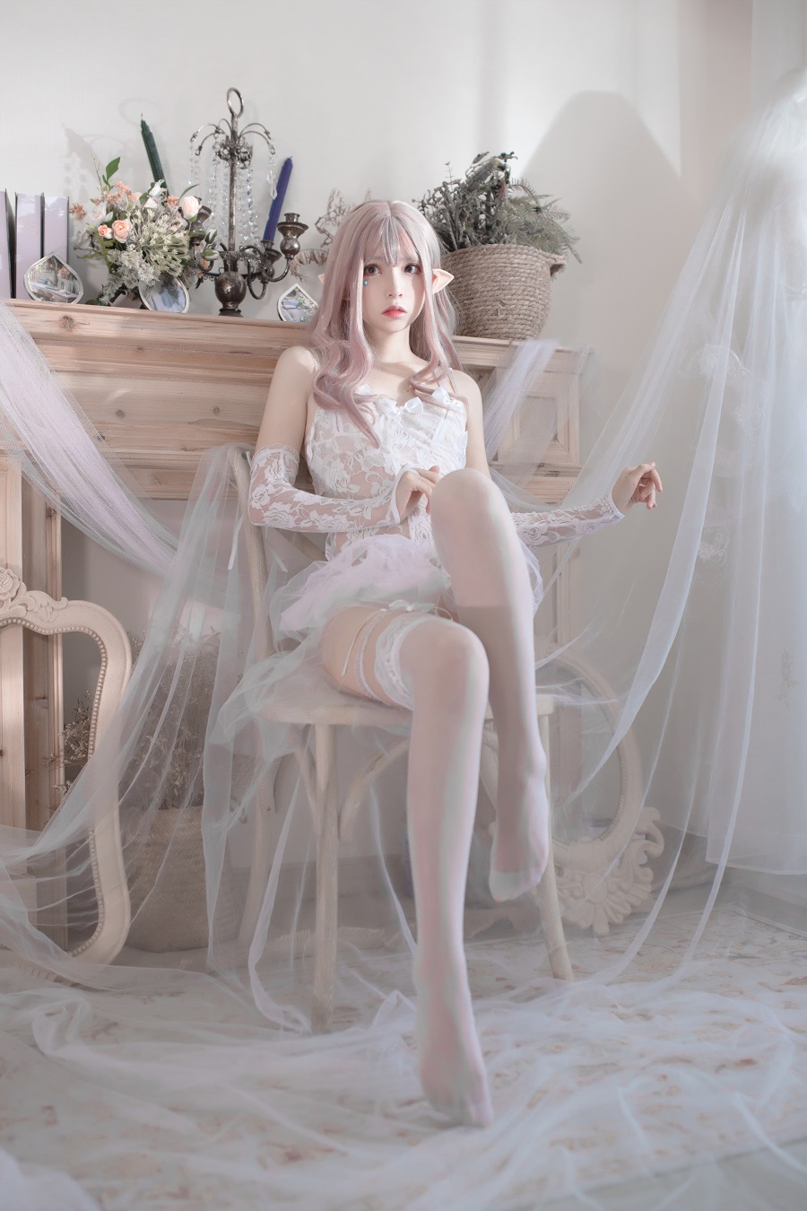 疯猫ss-纯白精灵[29P] 小姐姐 预览3图