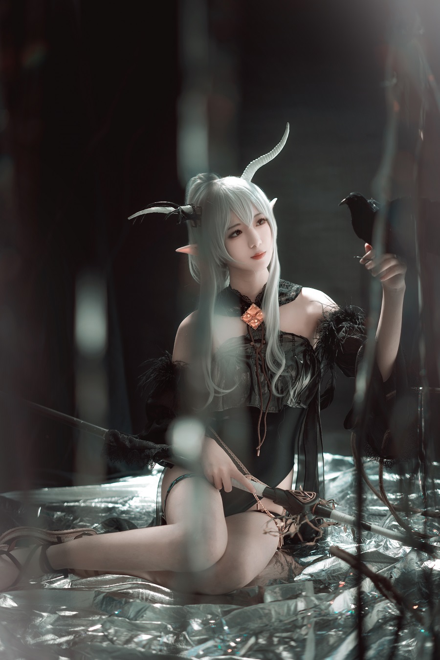 弥音音ww-明日方舟-闪灵[16P] 小姐姐 预览1图