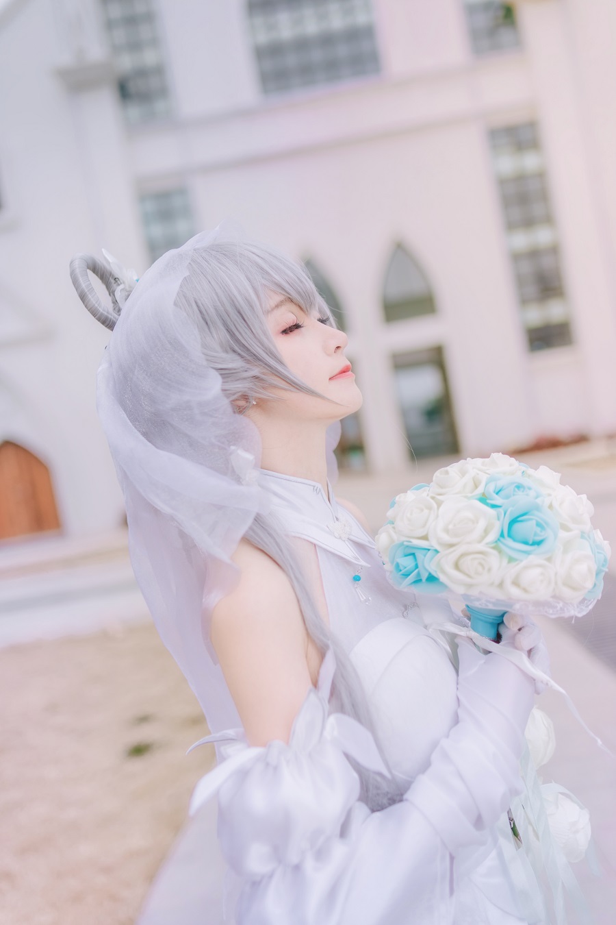 yui金鱼-洛天依婚纱[8P] 小姐姐 预览2图