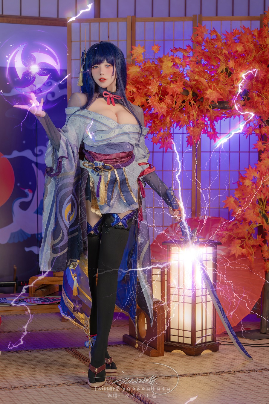 咬一口兔娘-原神·雷电将军&小剧场[76P+1V] 小姐姐 预览1图