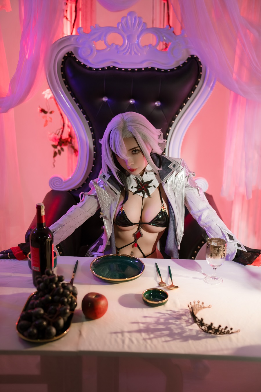 Umeko J-Arlecchino Genshin Impact[93P+9V] 小姐姐 预览1图