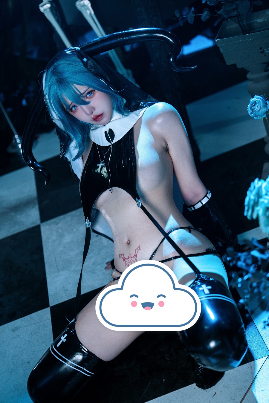 阿薰kaOri-蓝色魅魔[95P+5V] 小姐姐 预览2图