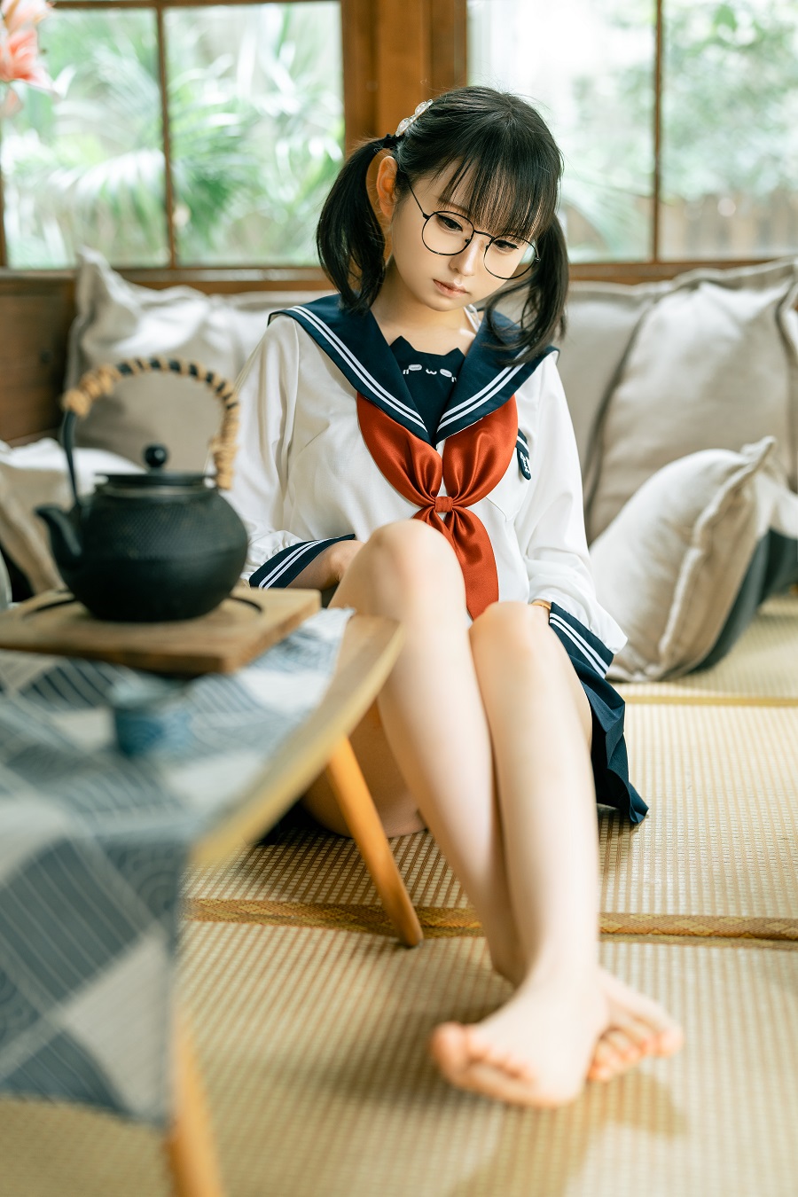 幼水铃衣-居家双马尾合集[80P+1V] 小姐姐 预览2图