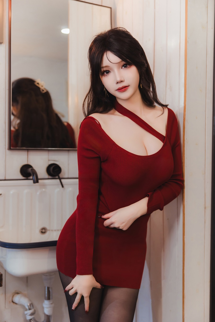 雪晴Astar-红裙黑丝小娇妻[65P+2V] 小姐姐 预览1图