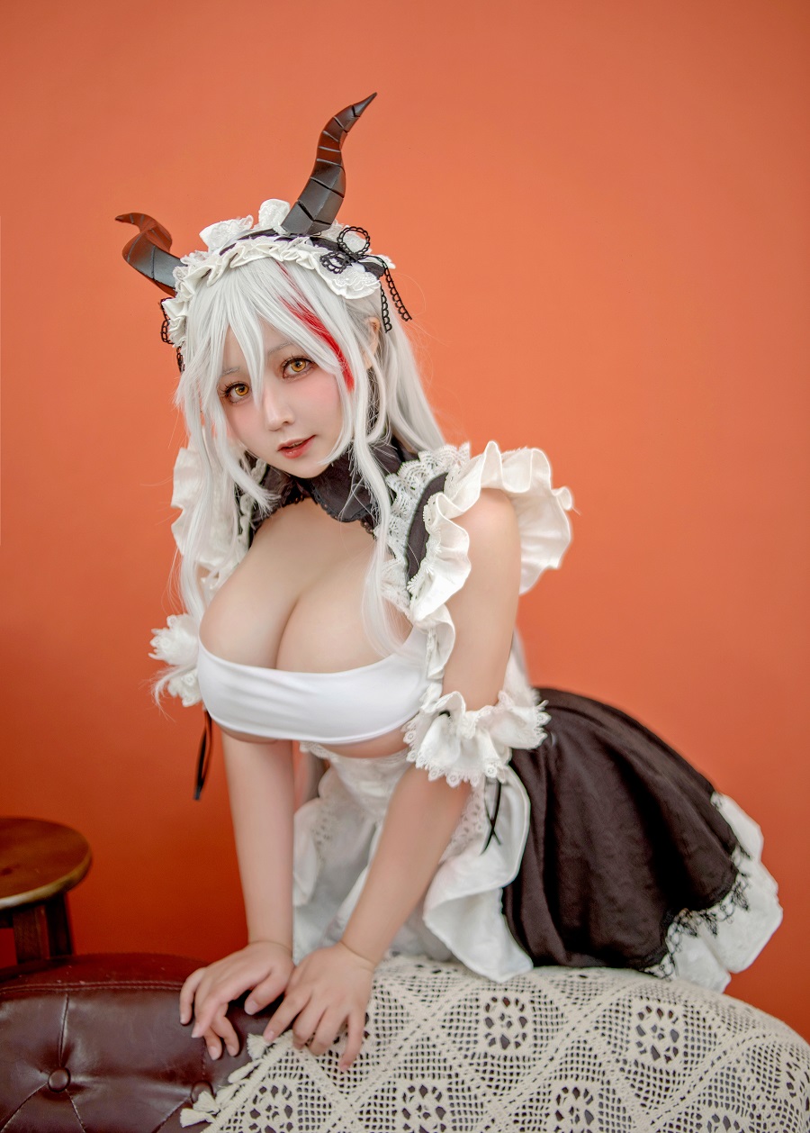 KANEKO_咔喵-碧蓝航线-埃吉尔女仆[37P+3V] 小姐姐 预览3图