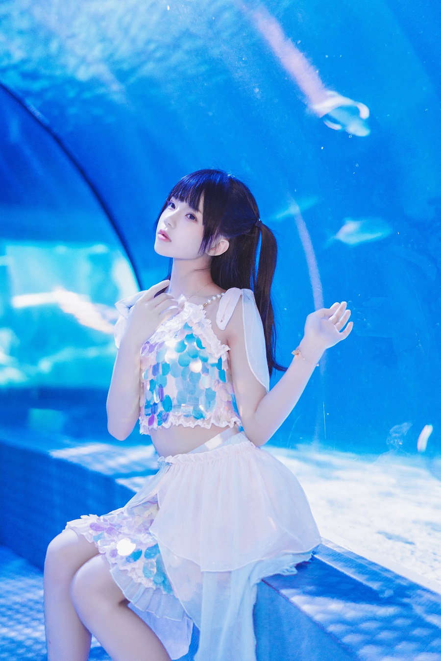 桜桃喵-水族馆[15P] 小姐姐 预览2图