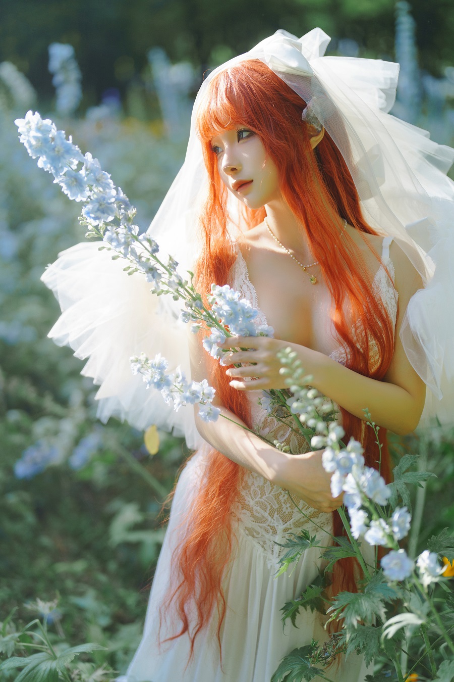 蠢沫沫-花丛婚纱[67P] 小姐姐 预览1图