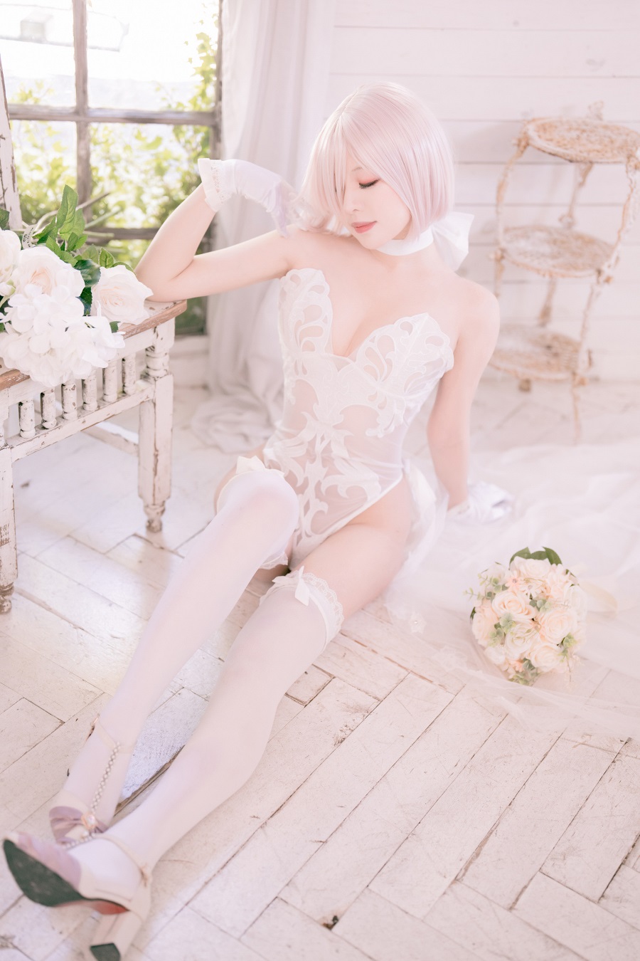 LoveHimeking-FGO-玛修花嫁[30P] 小姐姐 预览2图