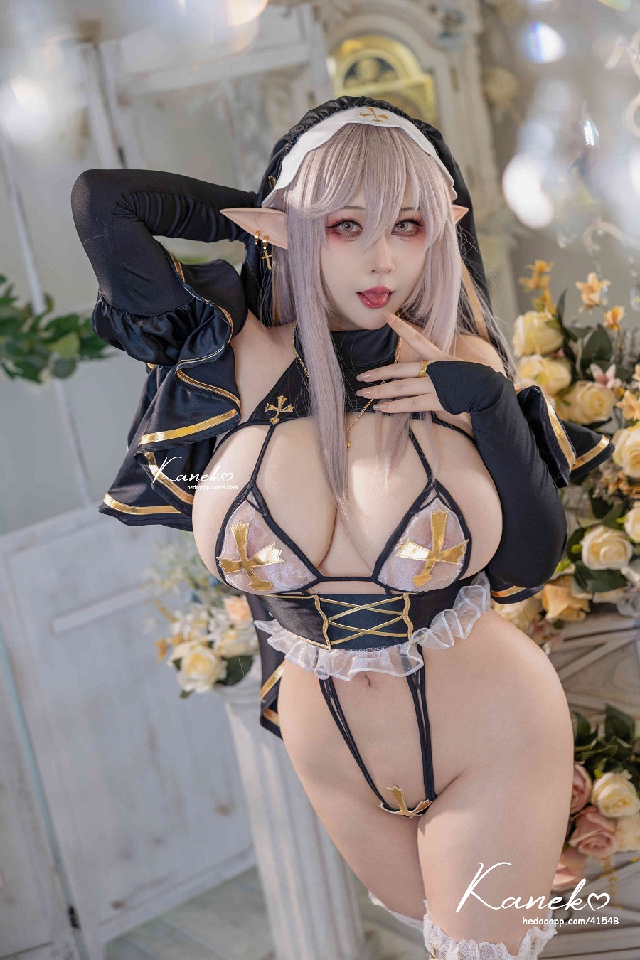 KANEKO_咔喵-精灵修女本[66P+1V] 小姐姐 预览1图