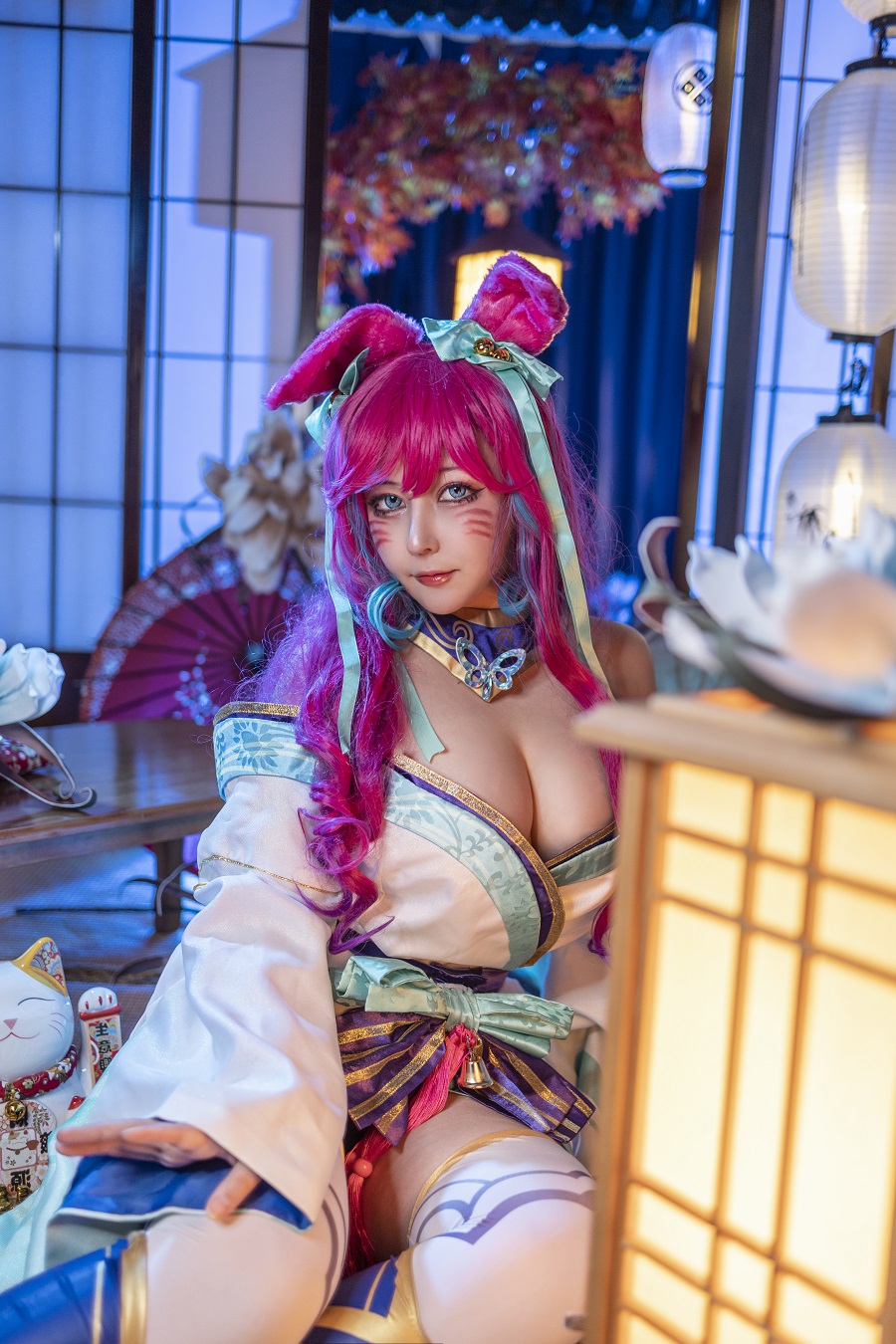 KANEKO_咔喵-英雄联盟-阿狸·灵魂莲华[17P+1V] 小姐姐 预览2图