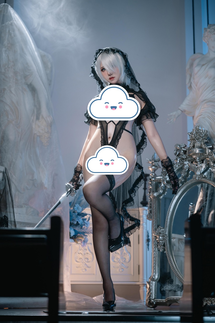 阿薰kaOri-尼尔·机械纪元-2B黑花嫁[93P] 小姐姐 预览1图
