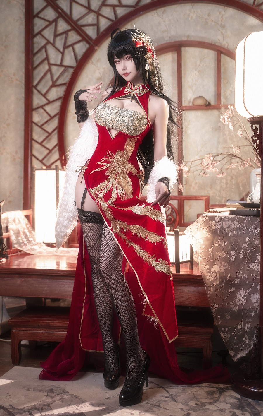 Seya狮砸-碧蓝航线-大凤旗袍[14P] 小姐姐 预览2图